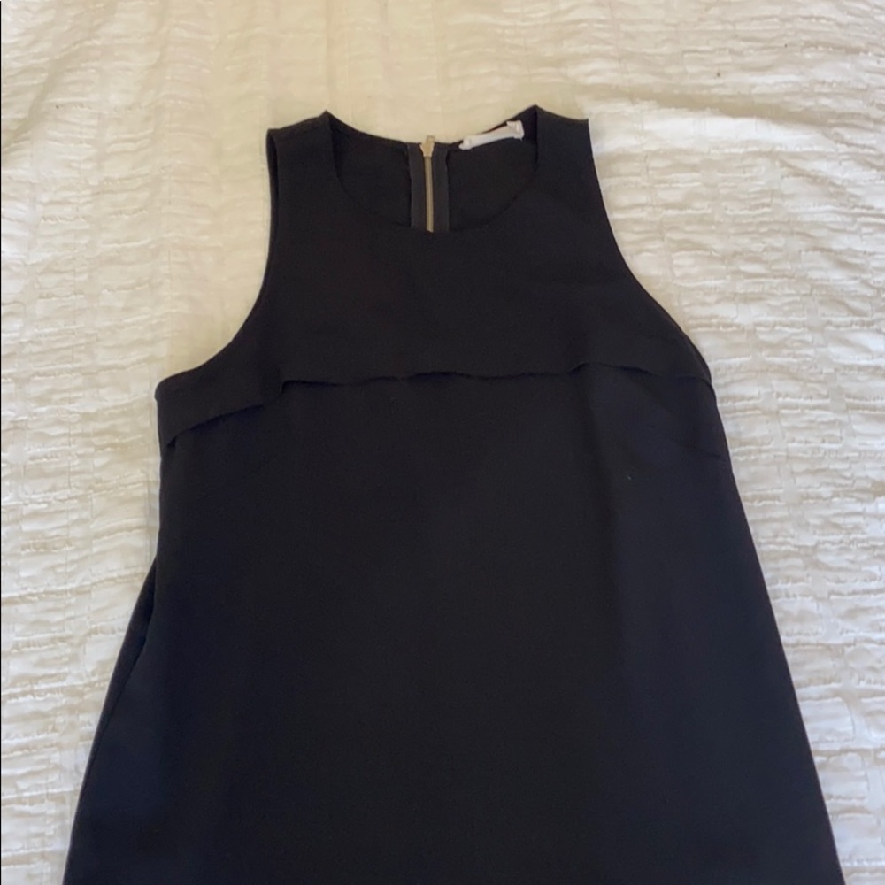 Lush black ruffled dress